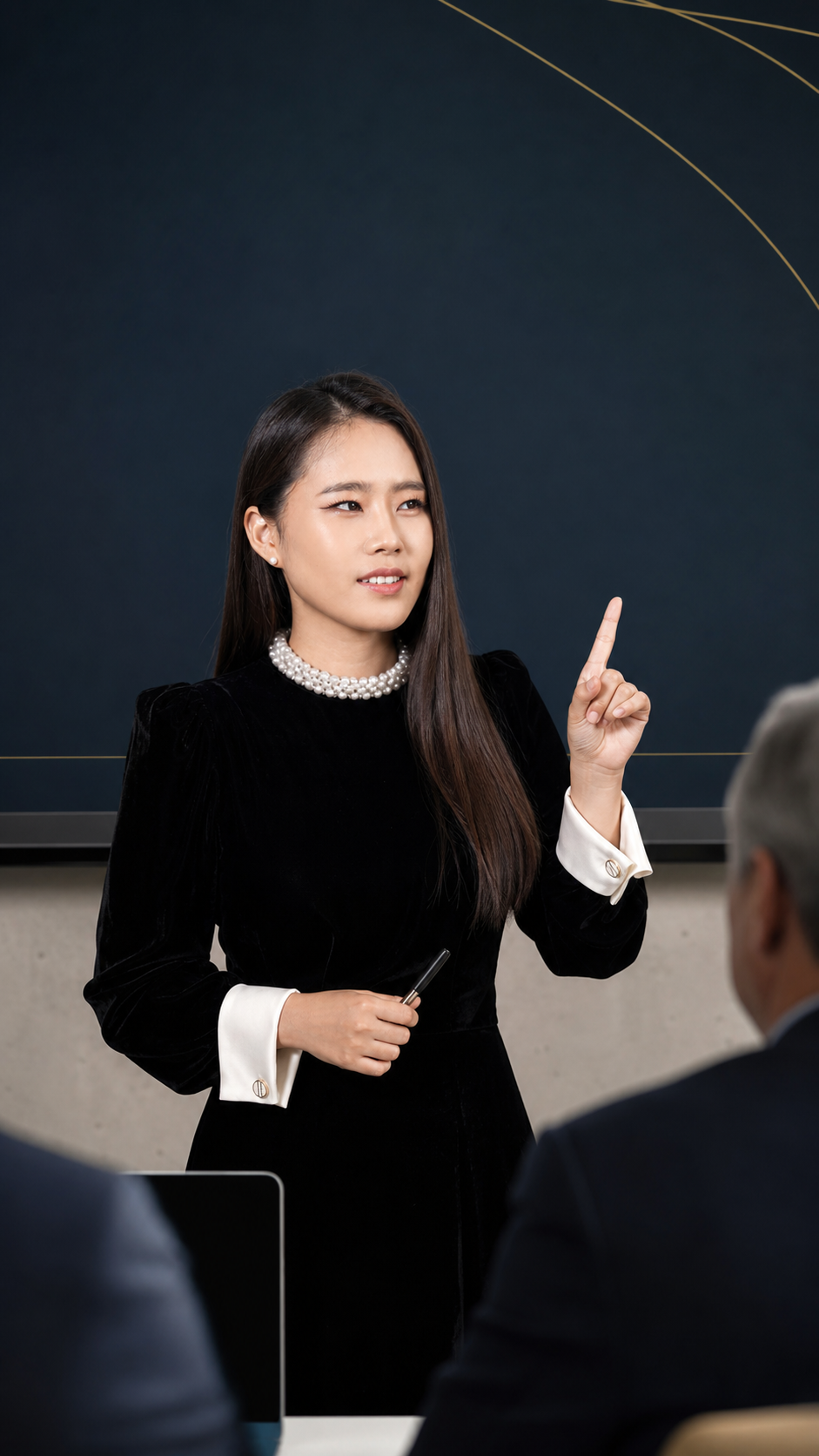 CEO 영어 발표 코칭 샘플 강의를 진행하는 해나란 코치